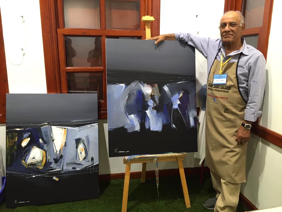 With Completed Paintings — CHALPAK Symposium